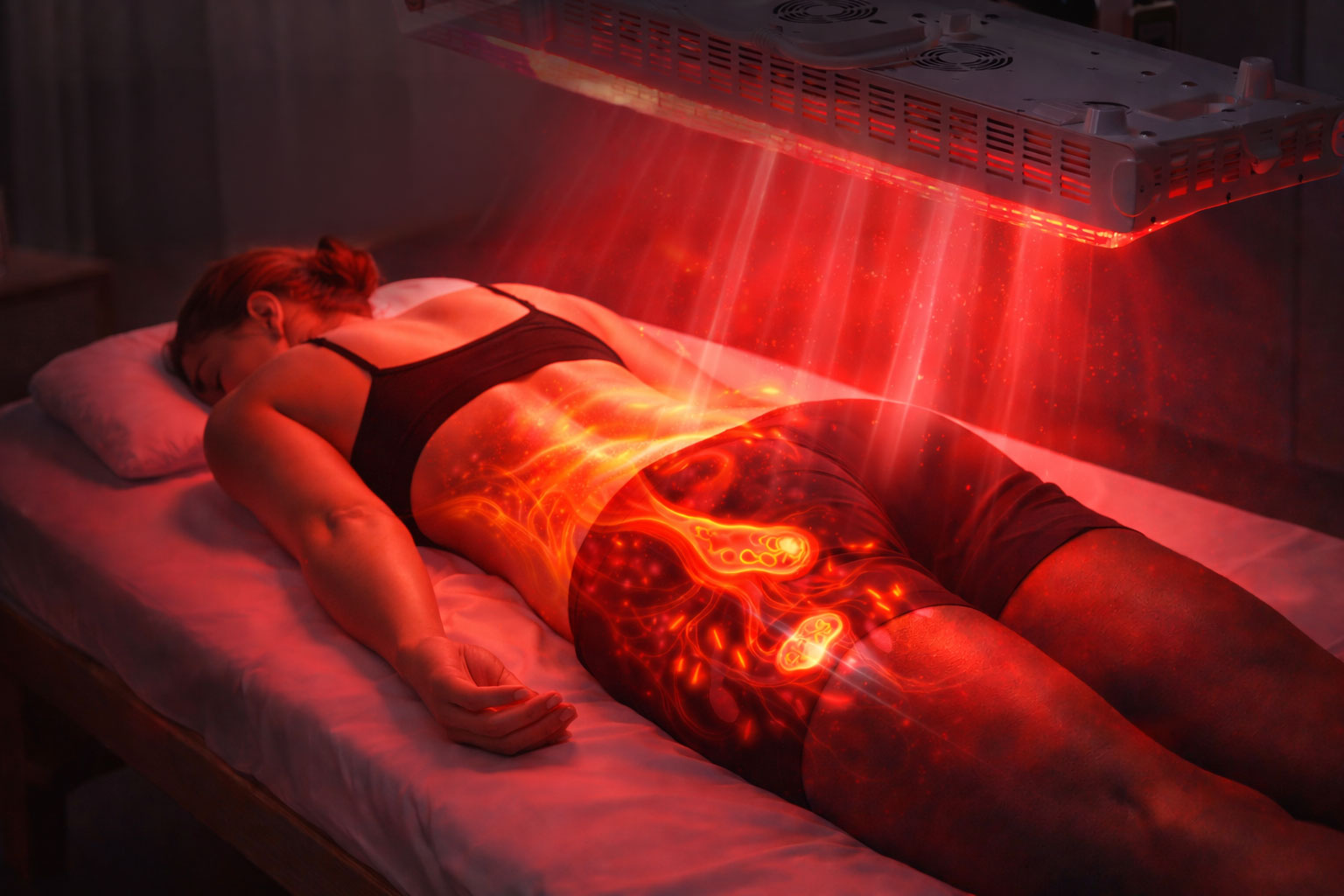 What happens during a red light therapy session