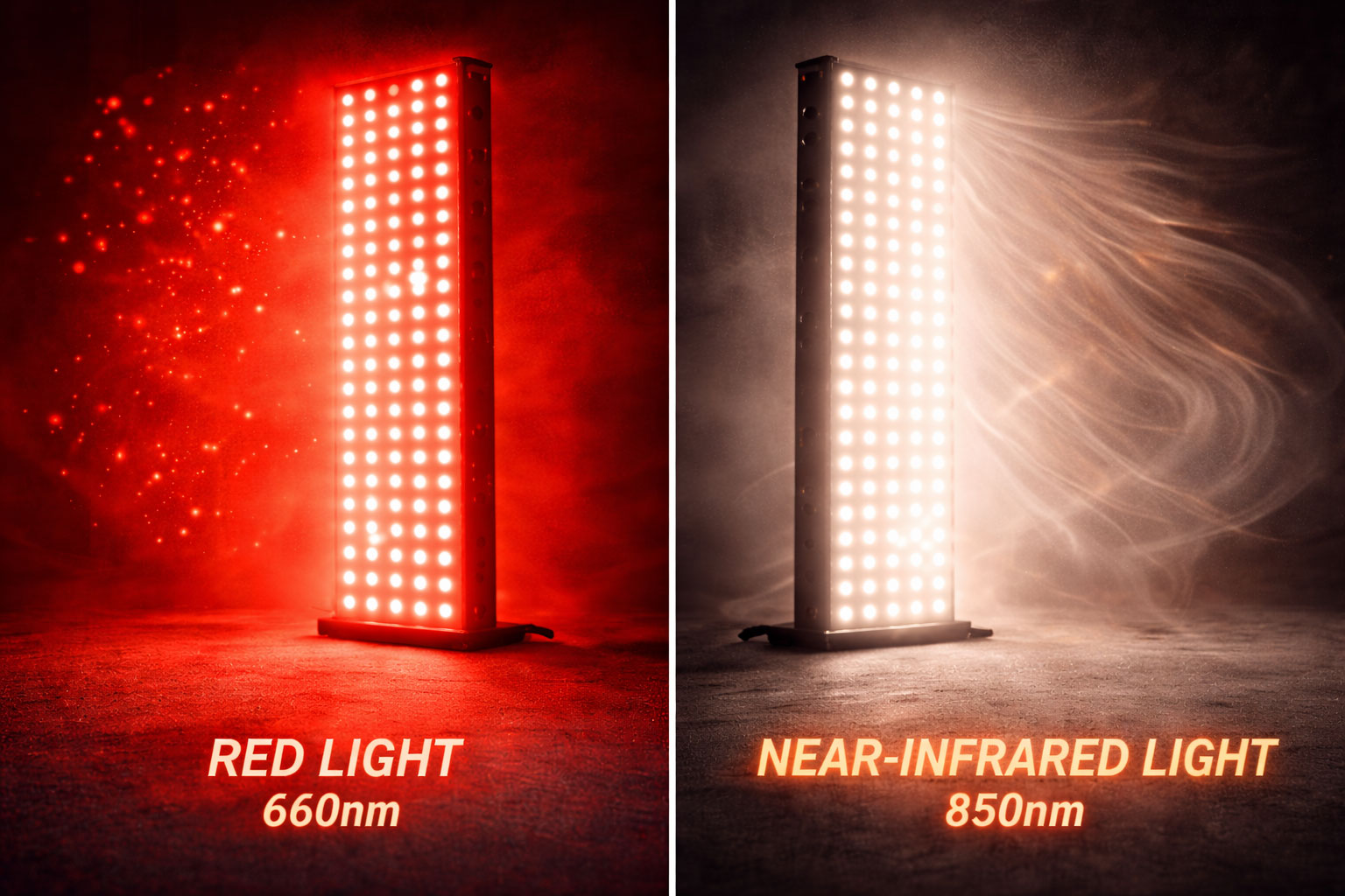 The difference between red light and near-infrared light therapy